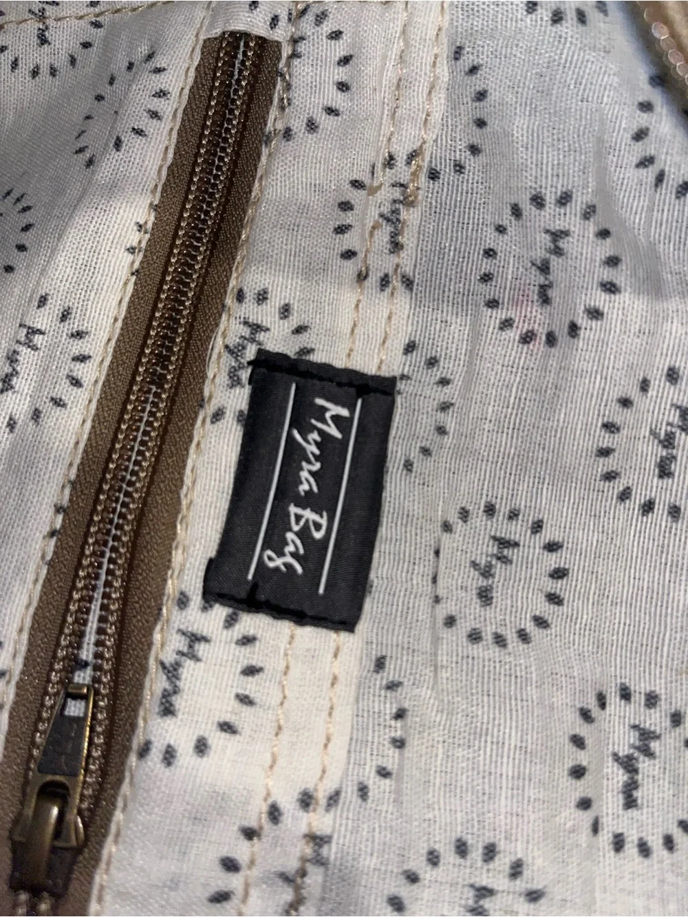 Myra Bag Canvas and Leather Tote Bag